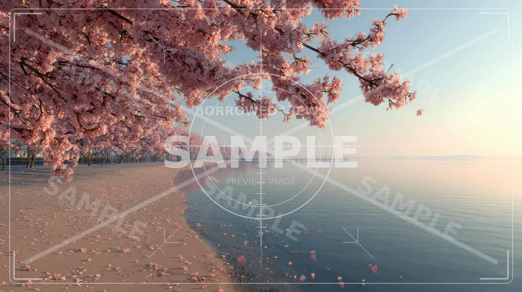 表紙・扉絵・創作導入向け｜夢と現実のあわいを描く桜景背景素材 10枚セット