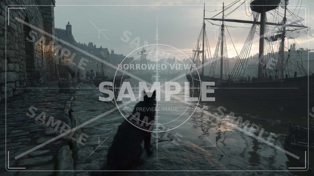 ある港湾都市の断片 — 城壁沿い・水際