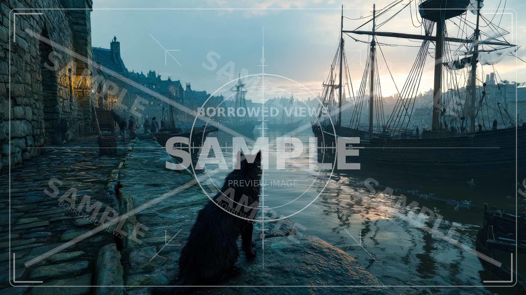 ある港湾都市の断片 — 城壁沿い・水際