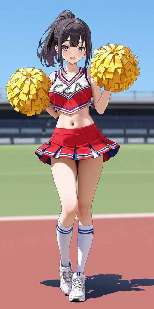 チアガール　正面　立ち絵