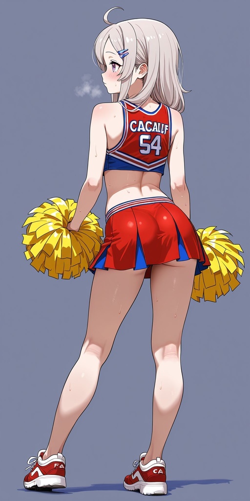 チアガール　背面