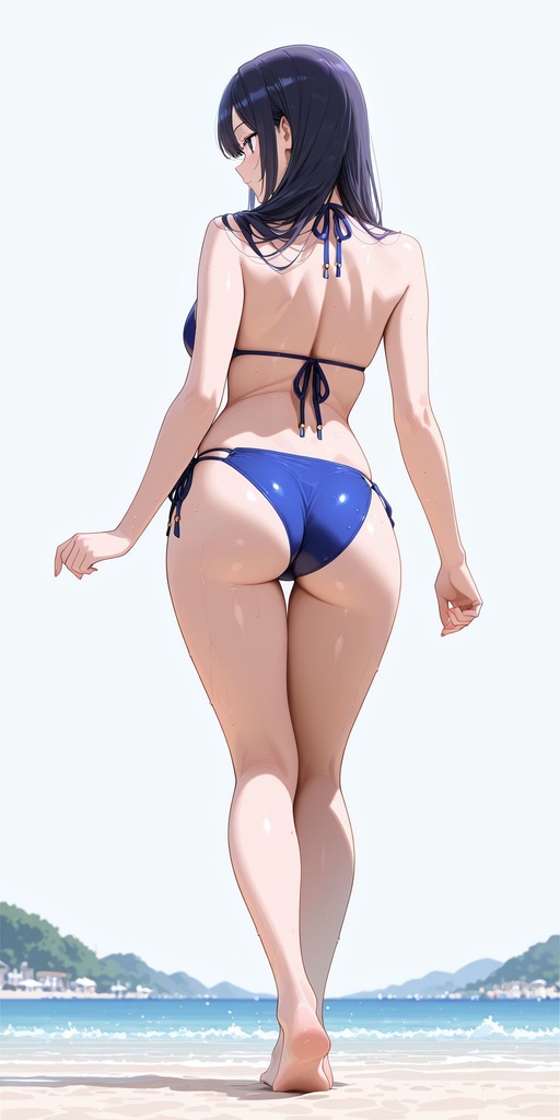 ビキニ　背面　立ち絵
