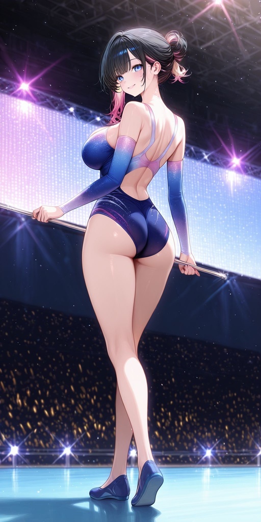 体操　背面　立ち絵