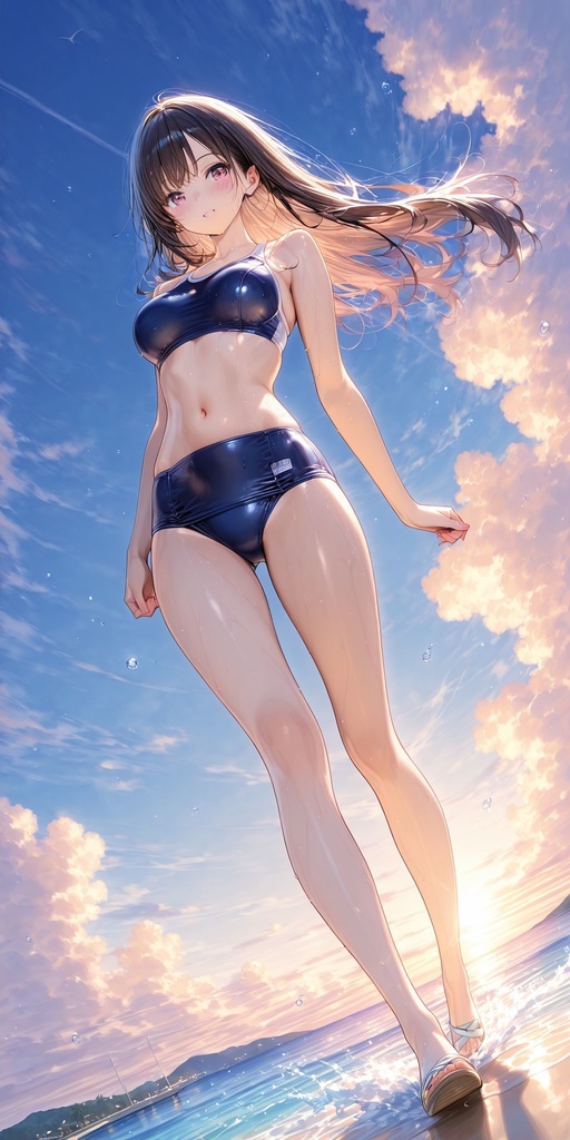 スク水　正面　立ち絵 vol.3