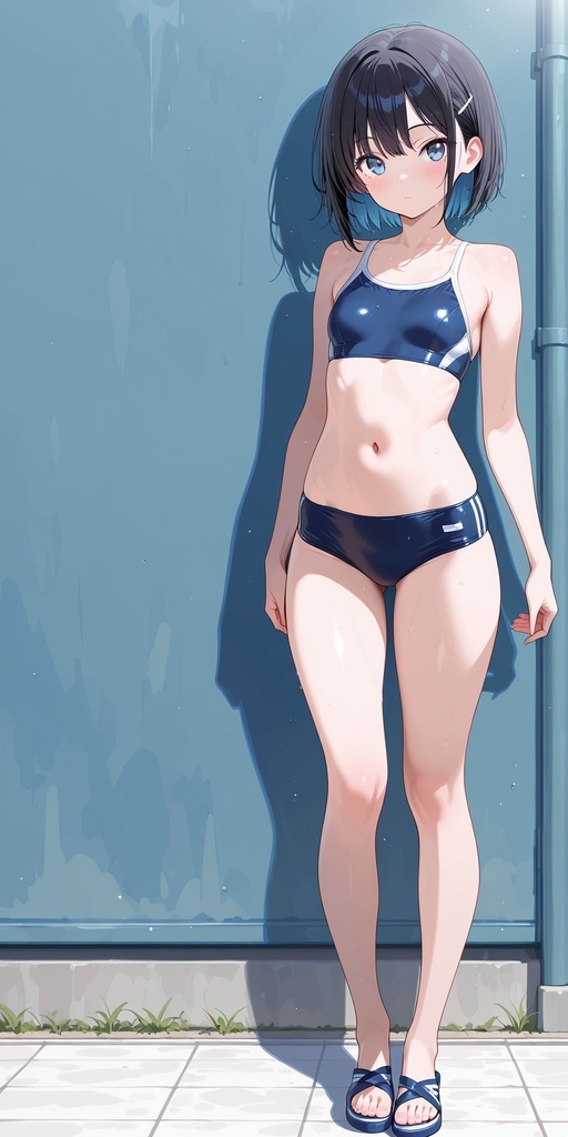 スク水 正面 立ち絵 vol.5