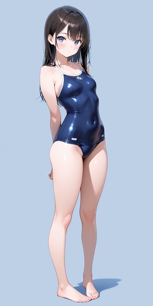 スク水　正面　立ち絵 vol.5