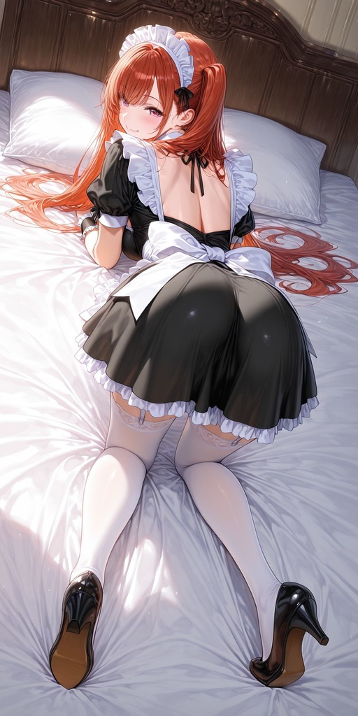 メイド　背面　四つん這い