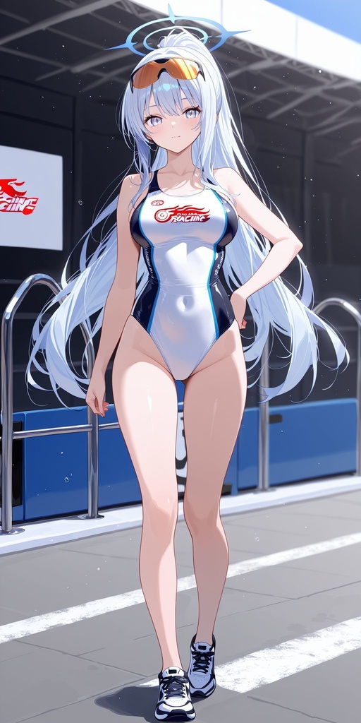 競泳水着　正面　立ち絵