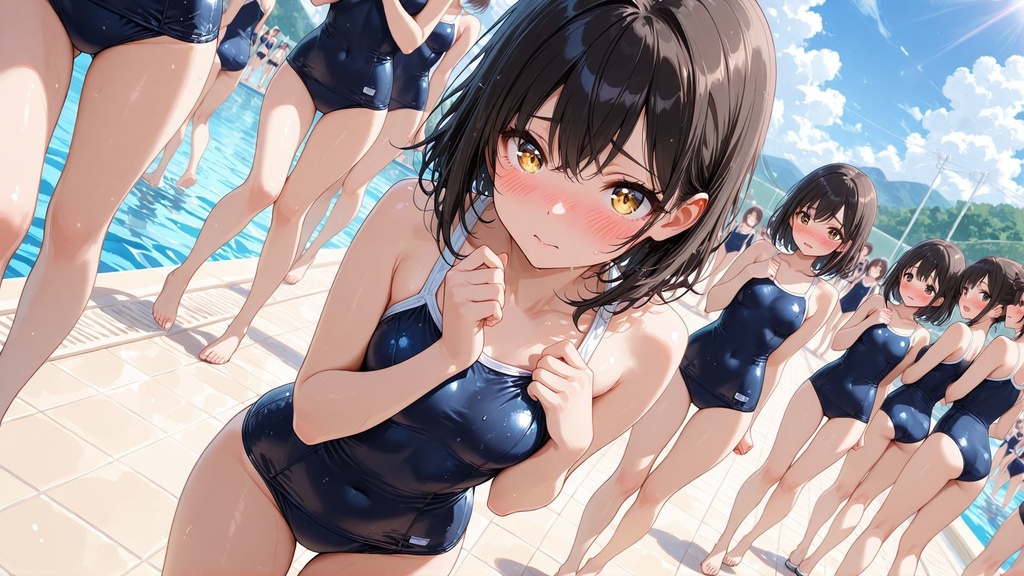 スクール水着　壁紙サイズ vol.1