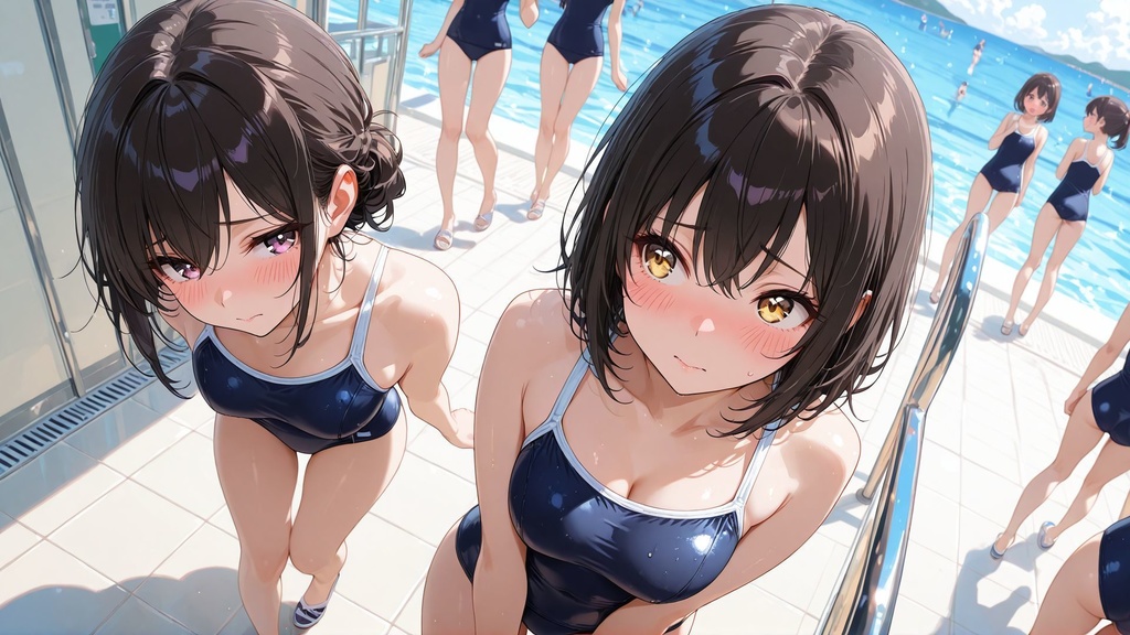 スクール水着　壁紙サイズ vol.3