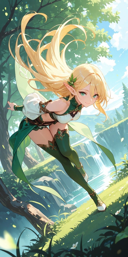 エルフ　正面　立ち絵