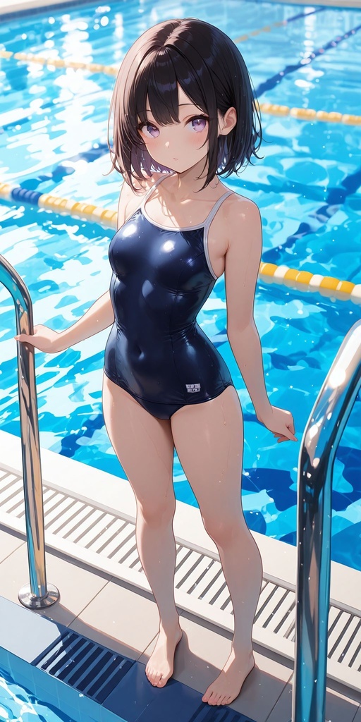 スク水　正面　立ち絵 vol.7