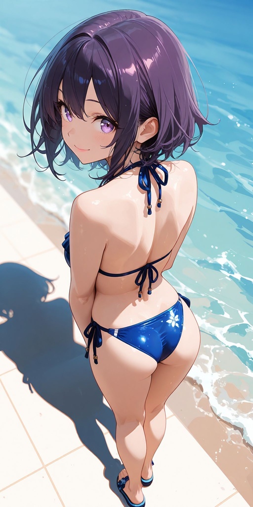 ビキニ　背面　立ち絵