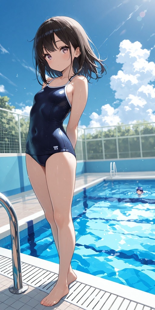 スク水　正面　立ち絵 vol.9