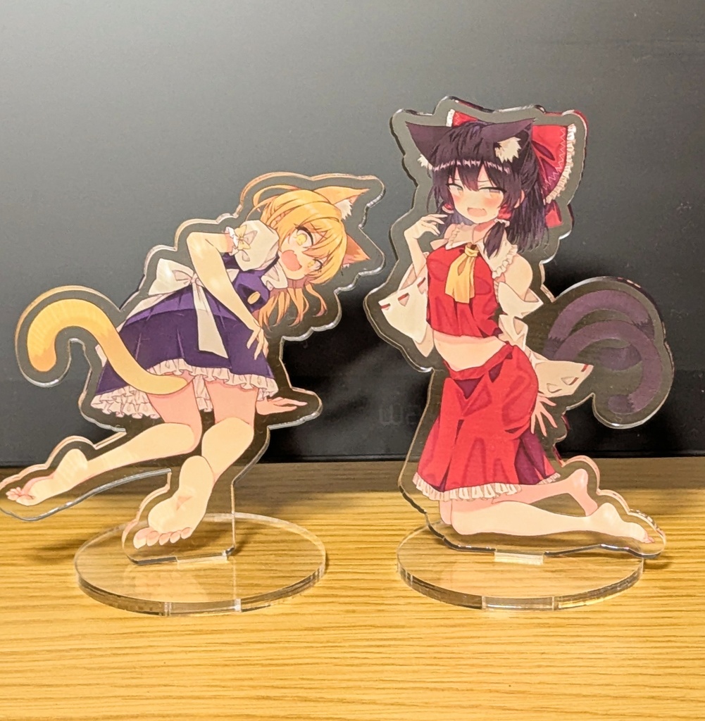 レイマリのにゃんにゃんアクリルスタンド　2種セット