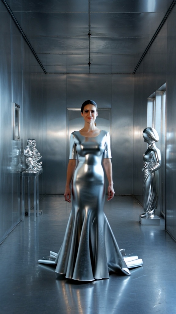 [ASMR / BGM用 映像素材]Titanium Dress video