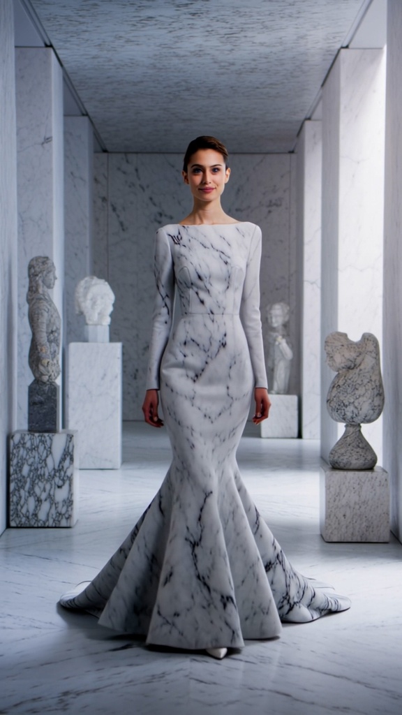 [ASMR / BGM用 映像素材]Marble Dress video