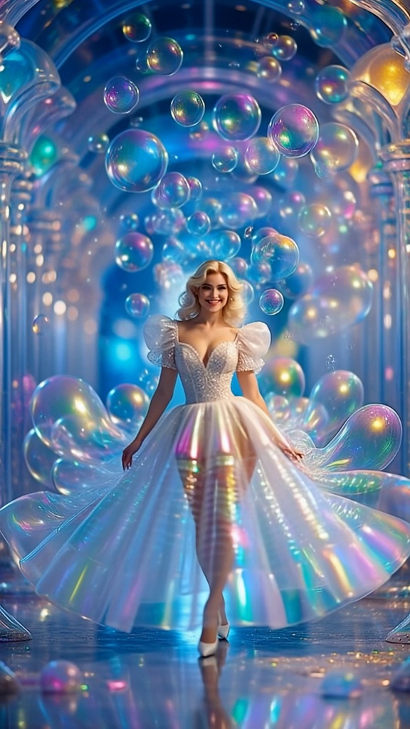 [ASMR / BGM用 映像素材]Shabon Dress – Soap Bubble