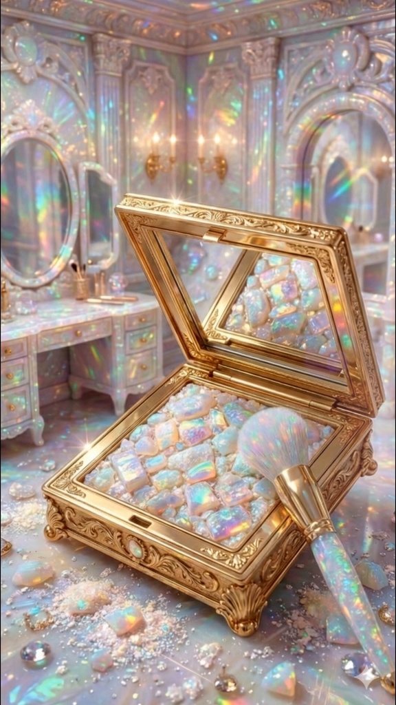 【ASMR / BGM用 映像素材 Special Set】 Gemstone Cosmetic Loop Video|宝石コスメ 無音映像