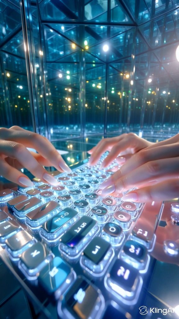 【ASMR / BGM用 映像素材】Mirror  Keyboard Loop Video｜自然キーボード 無音映像