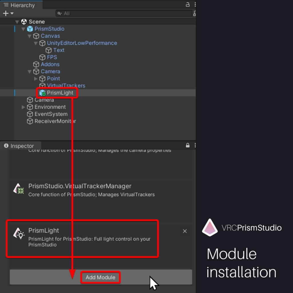 PrismLight v1.0 (Module for VRCPrismStudio)
