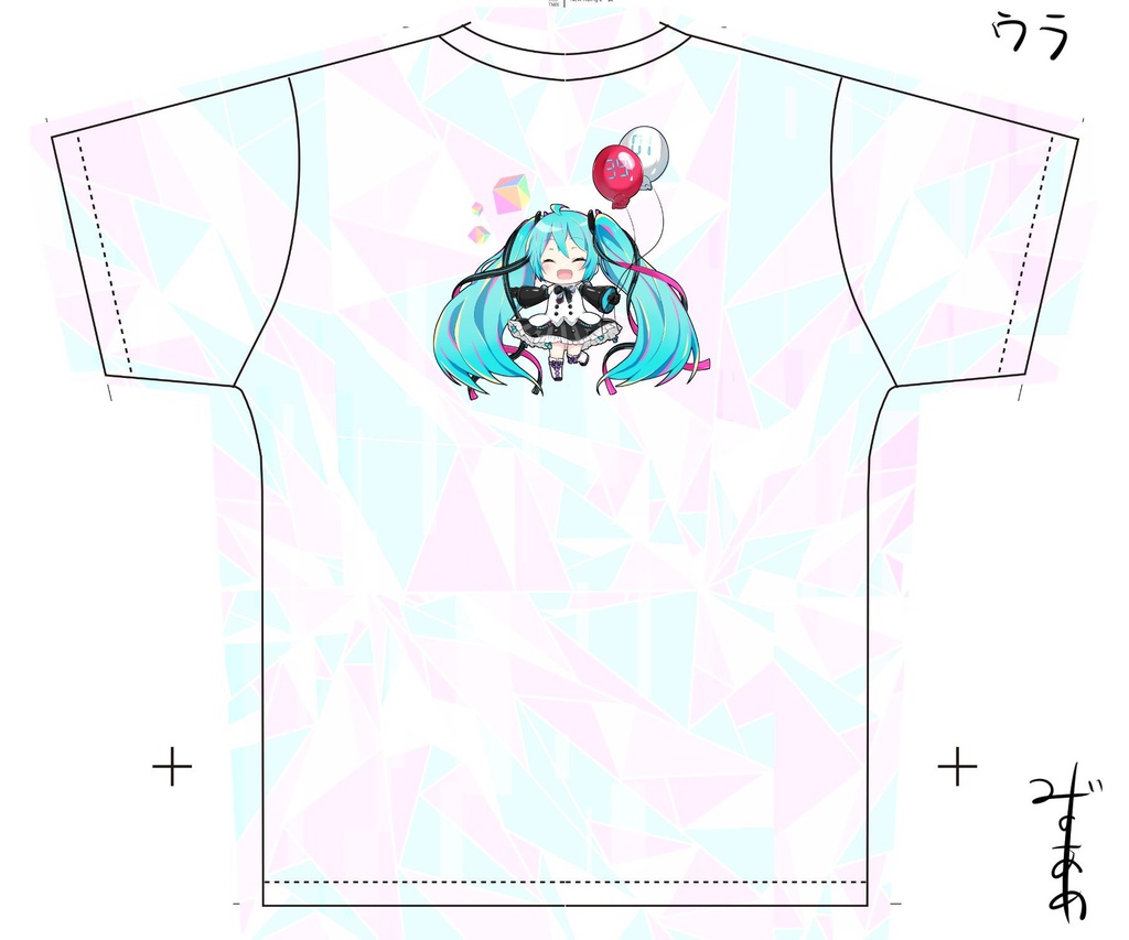 【予約販売】フルグラフィックTシャツ-マジカルミライ2018 ver-