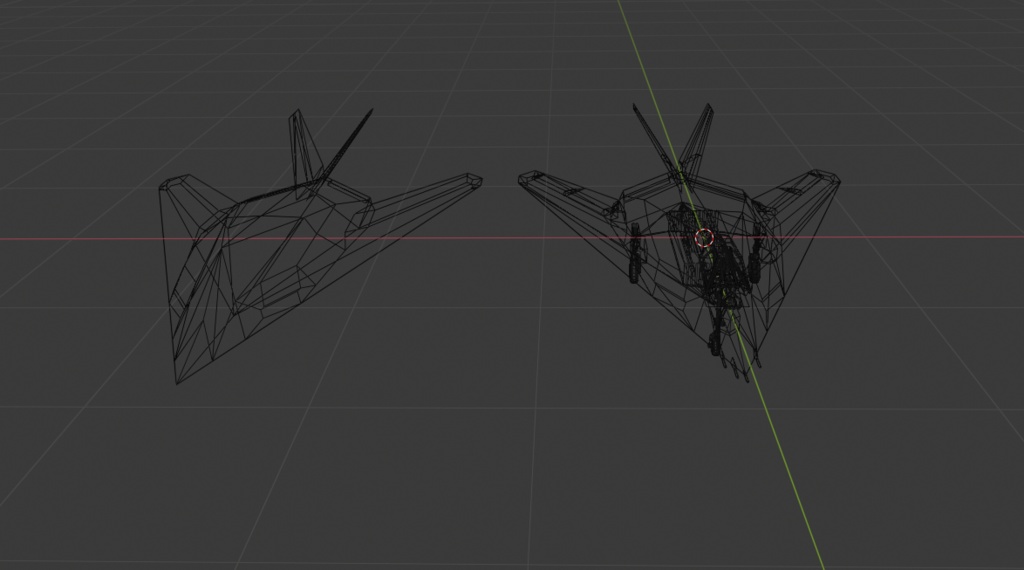 あぷでによりプレハブを置くだけで飛ばせなくなったF-117っぽいもの