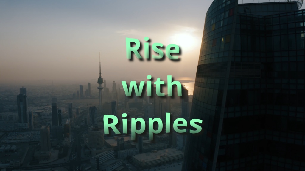 【DaVinci Resolveテンプレート】波紋とともにテキストが現れるエフェクト