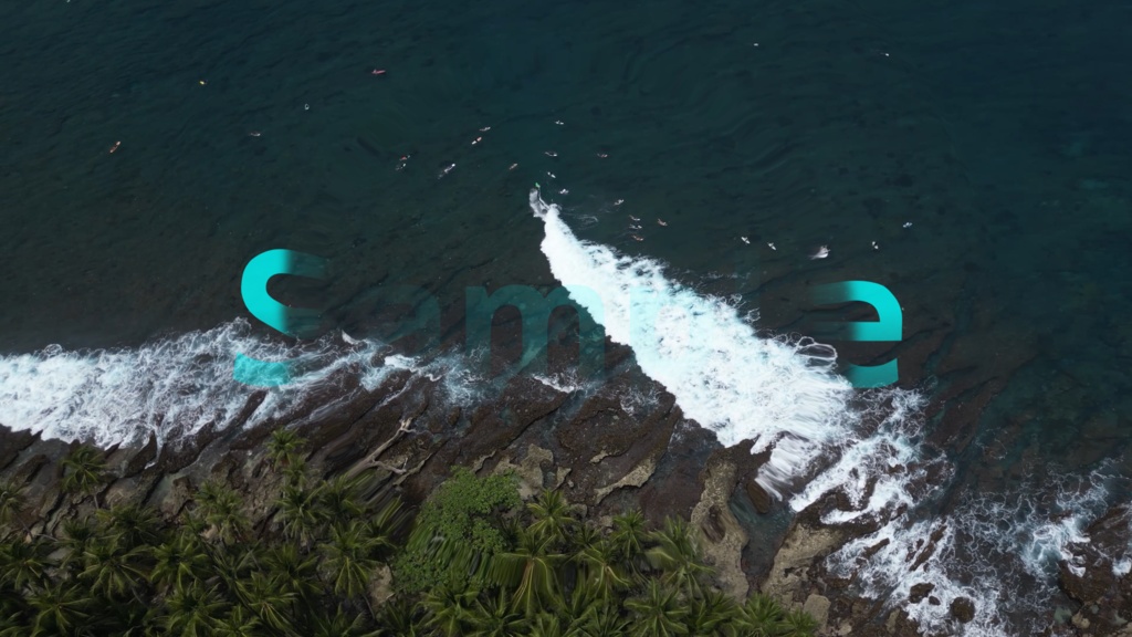 【DaVinci Resolveテンプレート】波紋とともにテキストが現れるエフェクト