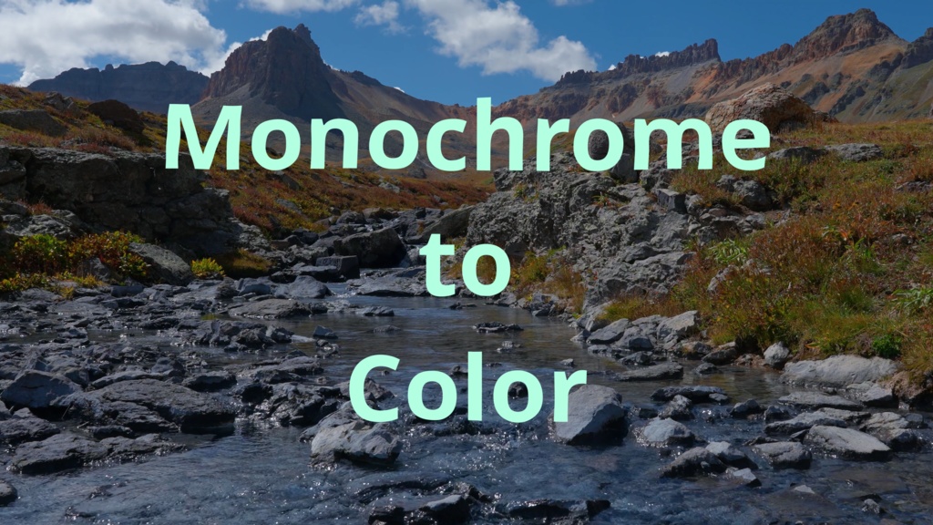 【DaVinci Resolveテンプレート】モノクロから色彩が広がる波紋エフェクト