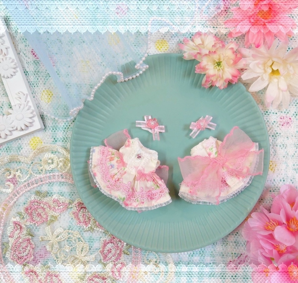 フラワリングワンピース🩷pink rose