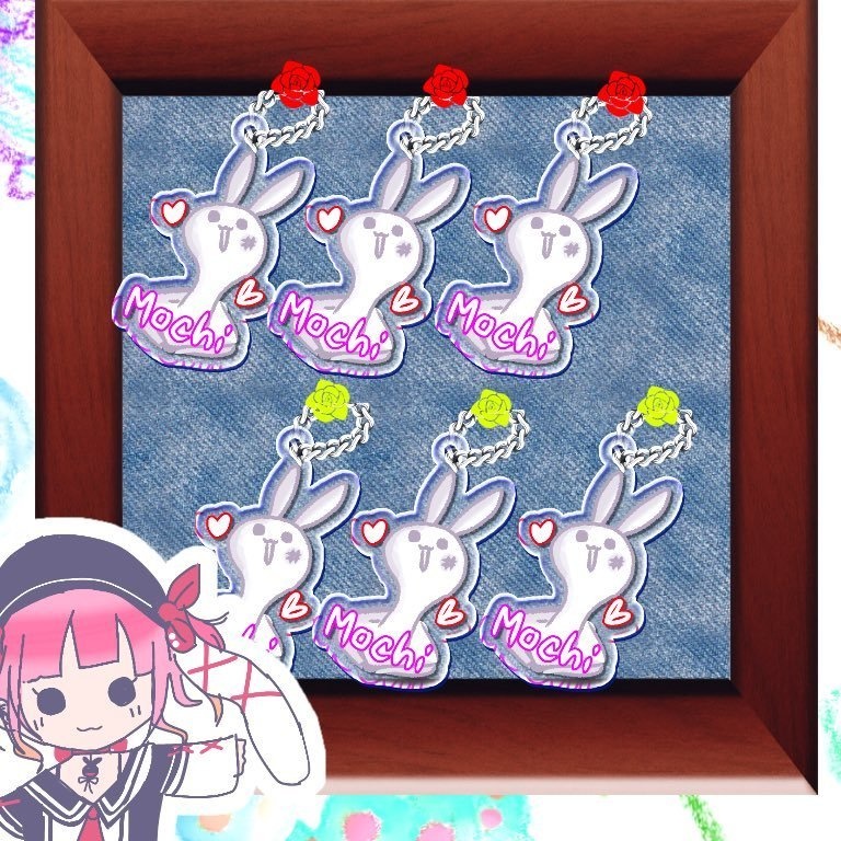 もちやまアクリルキーホルダー