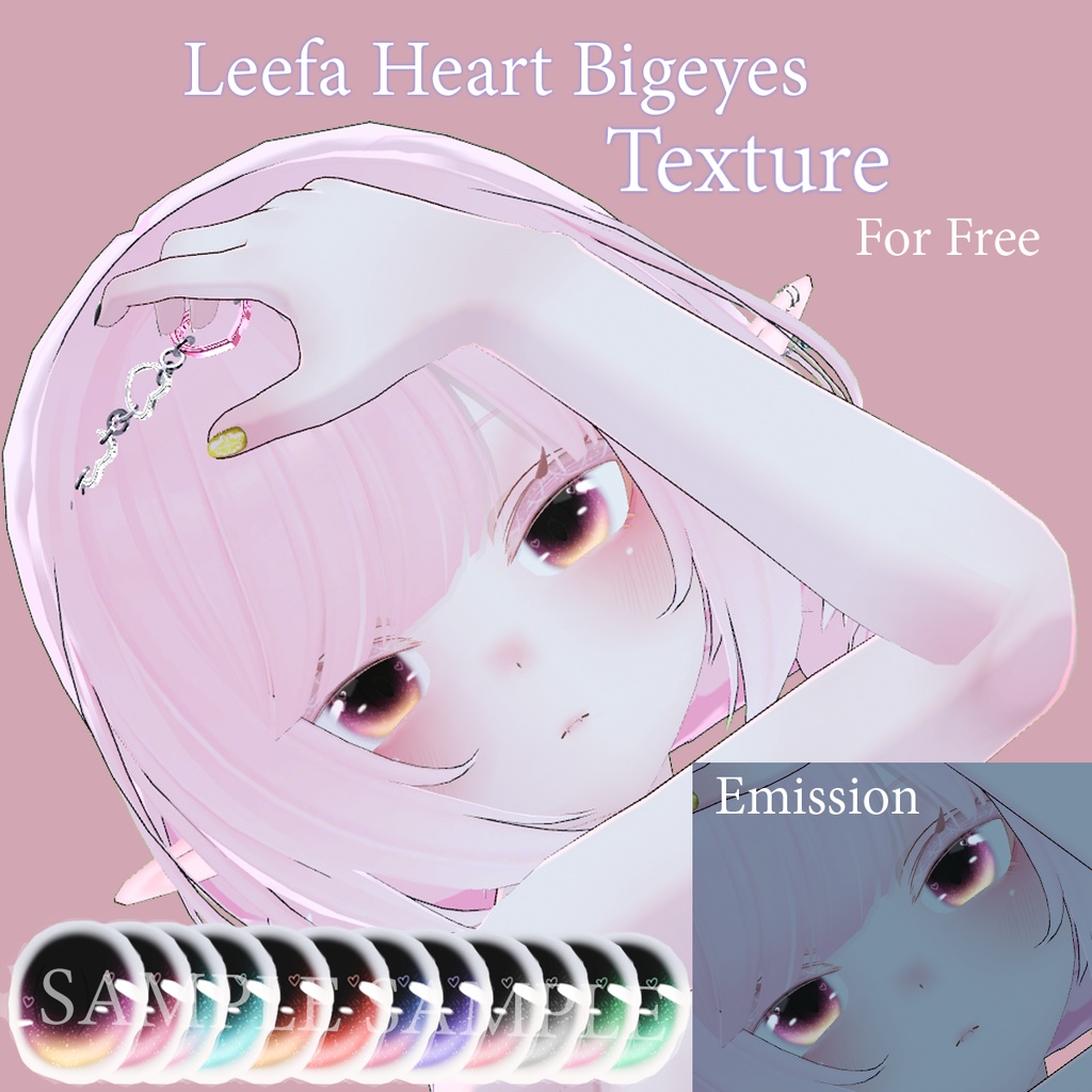 (Free) Heart BigEye Texture for Leefa