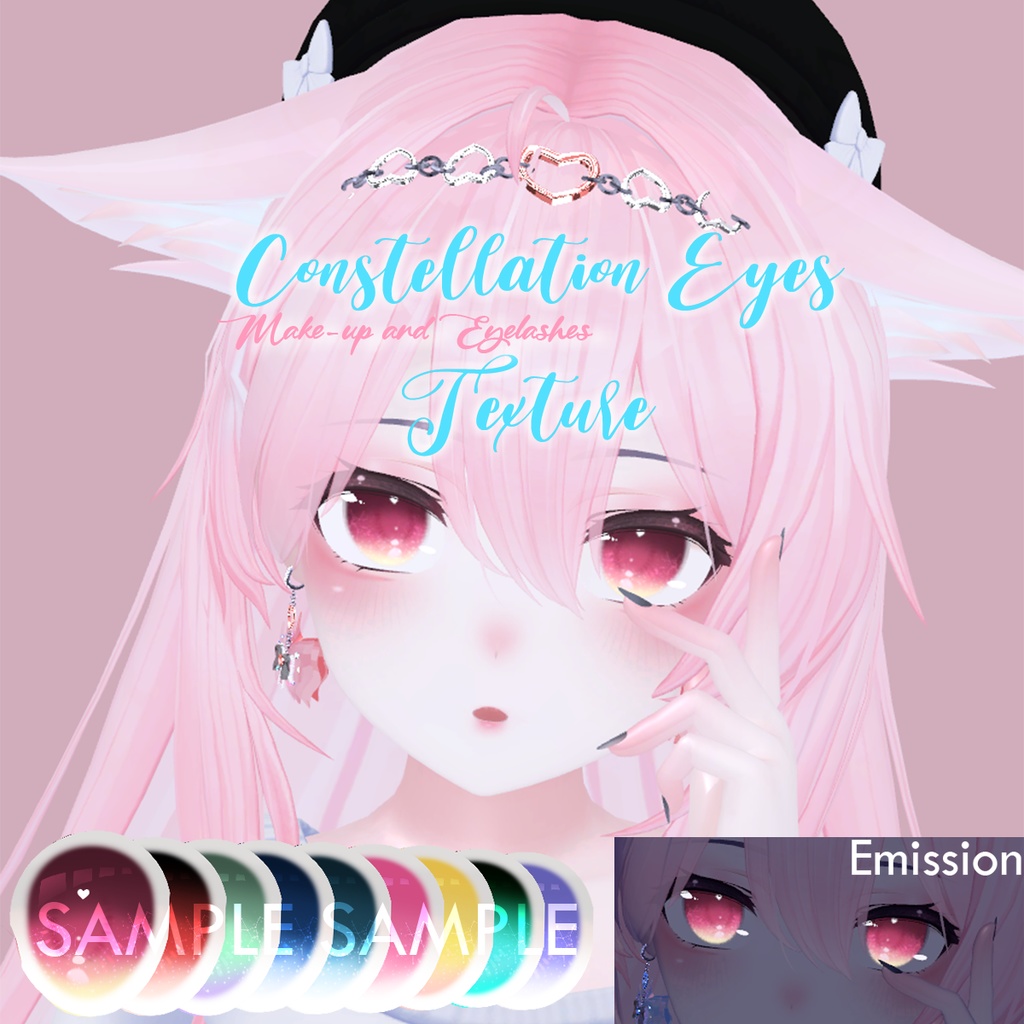 Constellation Eyes (with Make-up and eyelashes) Texture For Kikyo