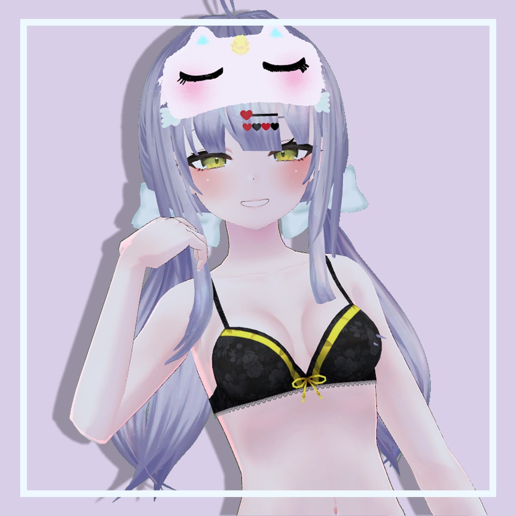 (PB) Low-Twintail Hair with Accessories