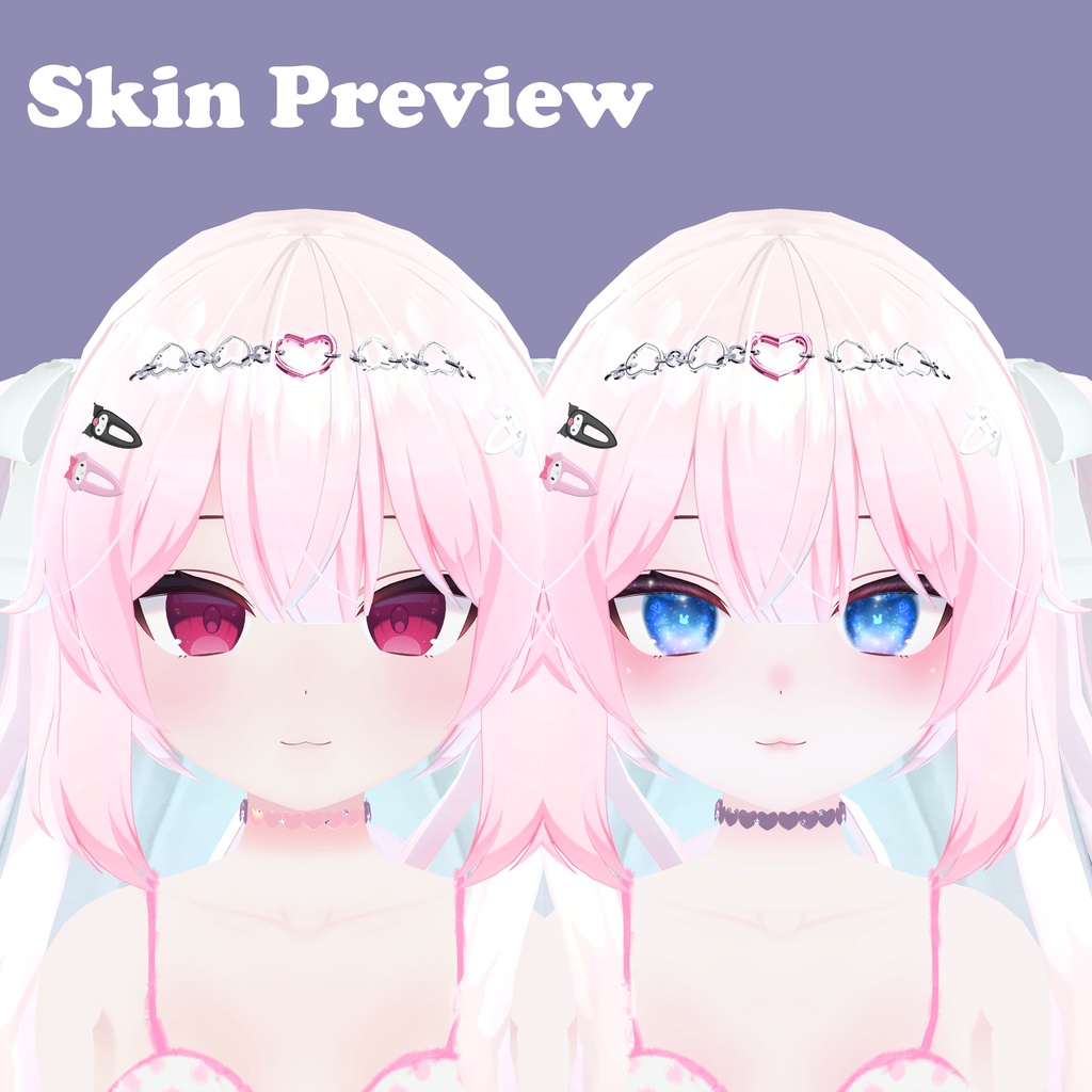 【カリン(Karin)用】♦【肌の色、メイク、目のテクスチャパッケージ】♦