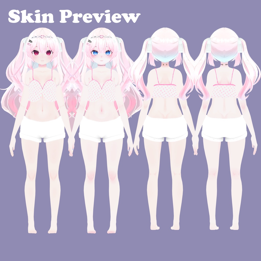 【カリン(Karin)用】♦【肌の色、メイク、目のテクスチャパッケージ】♦