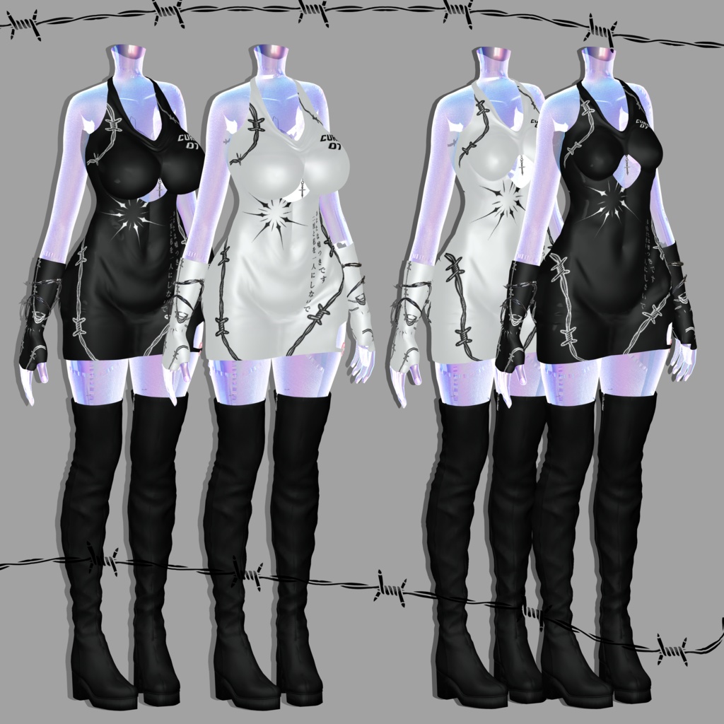 ♥PB♥【舞夜(Maya)用】呪いのドレス 𝕬 𝕮𝖚𝖗𝖘𝖊𝖉 𝕯𝖗𝖊𝖘𝖘