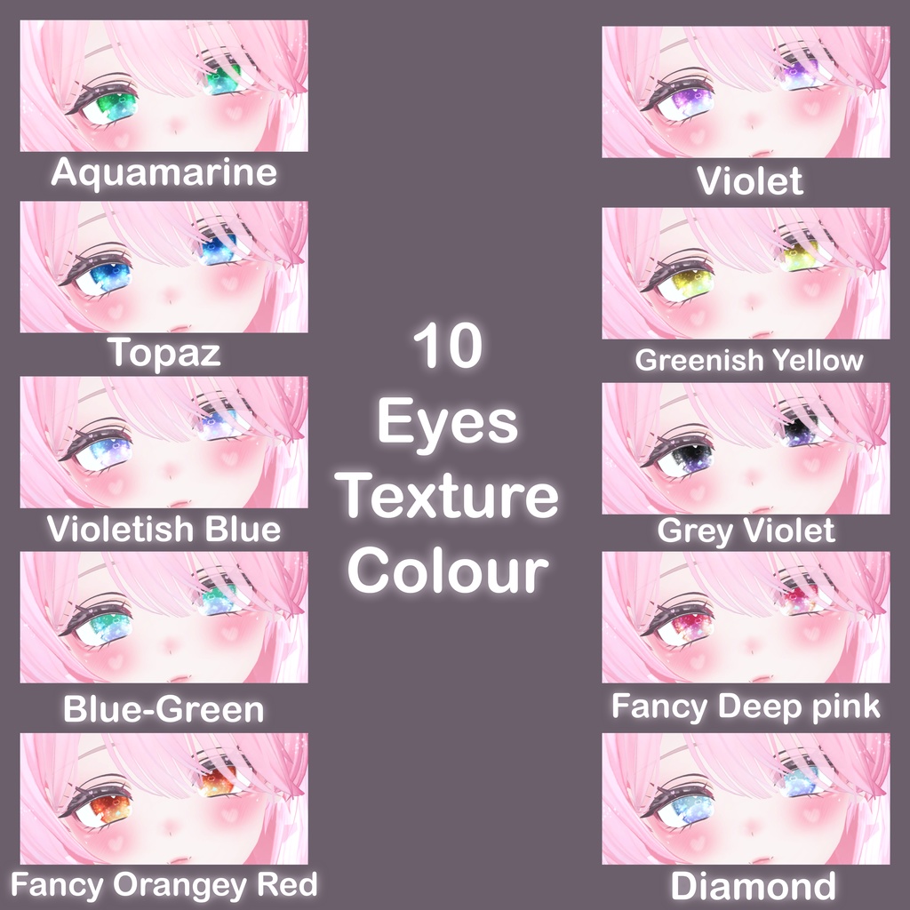 【セレスティア(SELESTIA)用】♦【Shining Eyes Texture and Skin,Face Make-up】♦