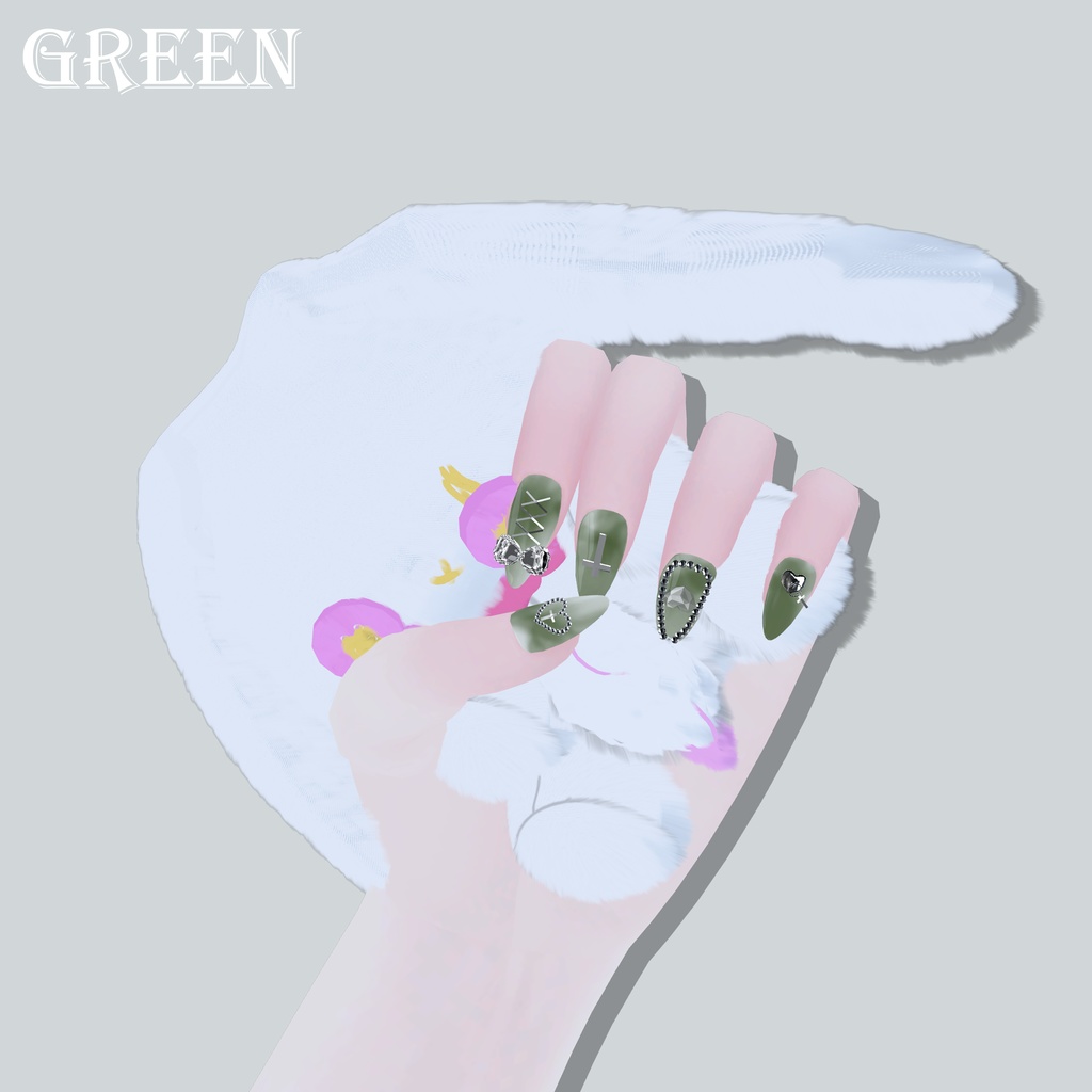 【PB対応】♱ Goth Nails ♱ ゴス·ネイルズ