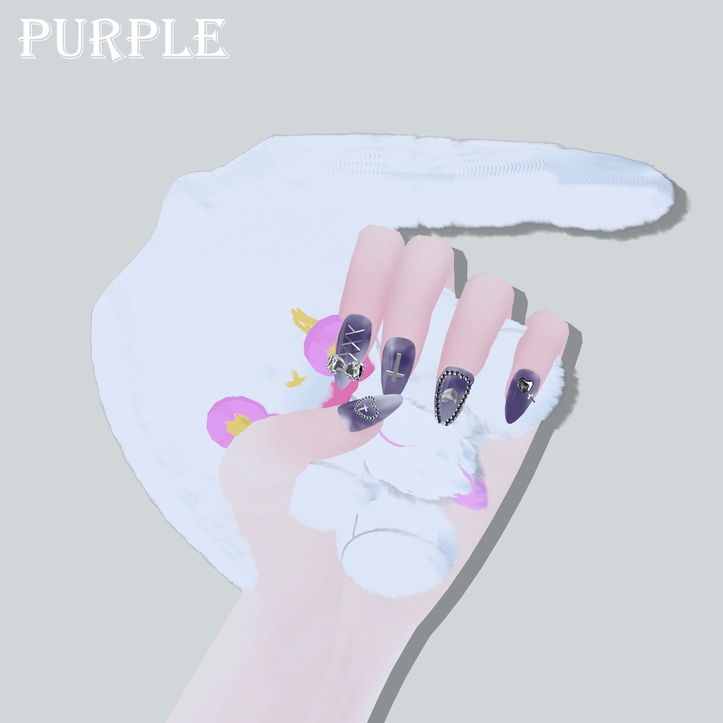 【PB対応】♱ Goth Nails ♱ ゴス·ネイルズ
