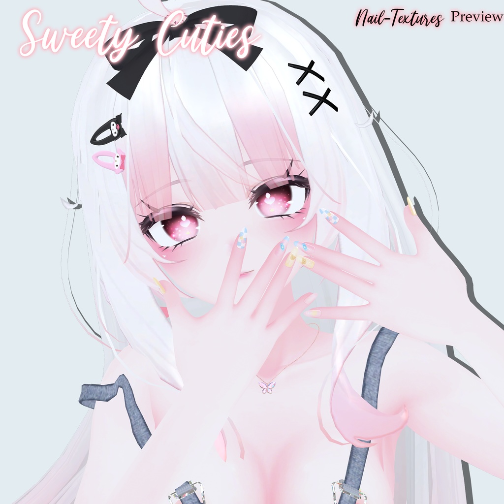 【セレスティア(SELESTIA)用】Sweety Cutie Skin, Make-up and Eyes Texture