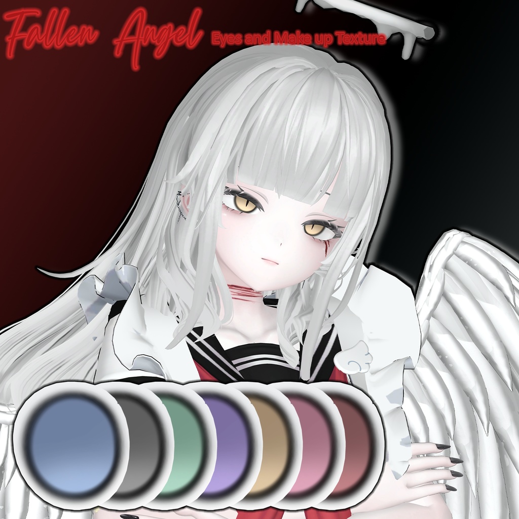 【萌専(Moe)用】Fallen Angel Texture (eyes and make up)