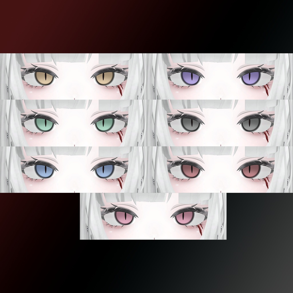 【萌専(Moe)用】Fallen Angel Texture (eyes and make up)