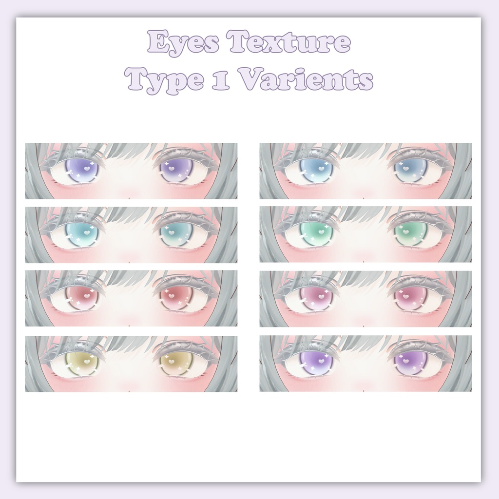 【マヌカ(Manuka用】Mixed Eyes and Make-Up Textures