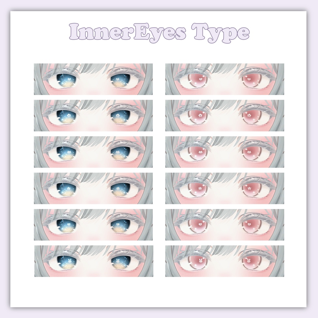 【マヌカ(Manuka用】Mixed Eyes and Make-Up Textures