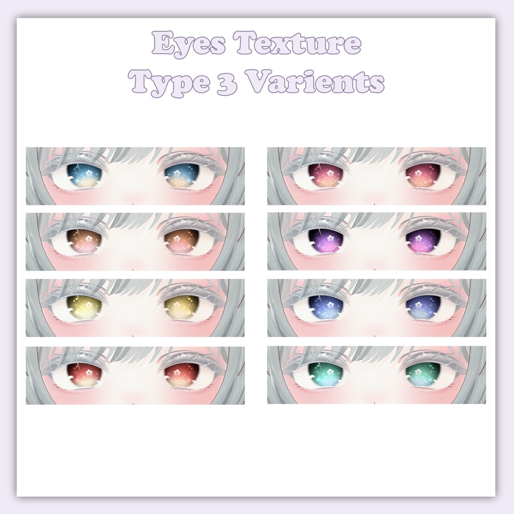 【マヌカ(Manuka用】Mixed Eyes and Make-Up Textures
