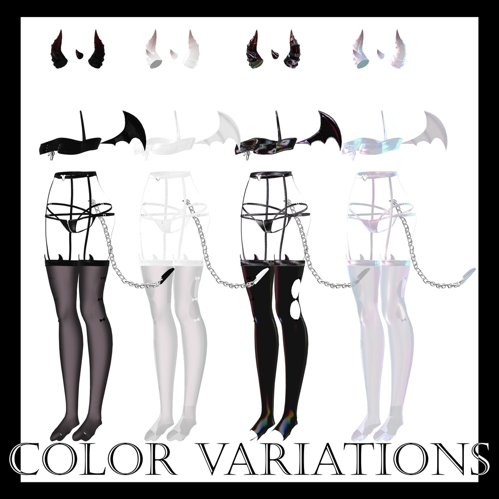 【7アバター対応】Little Devil Lingerie