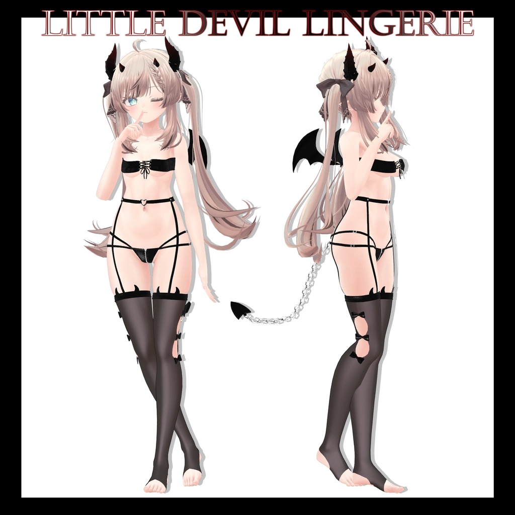 【7アバター対応】Little Devil Lingerie