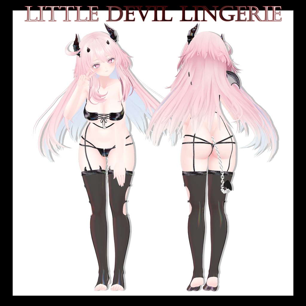 【7アバター対応】Little Devil Lingerie